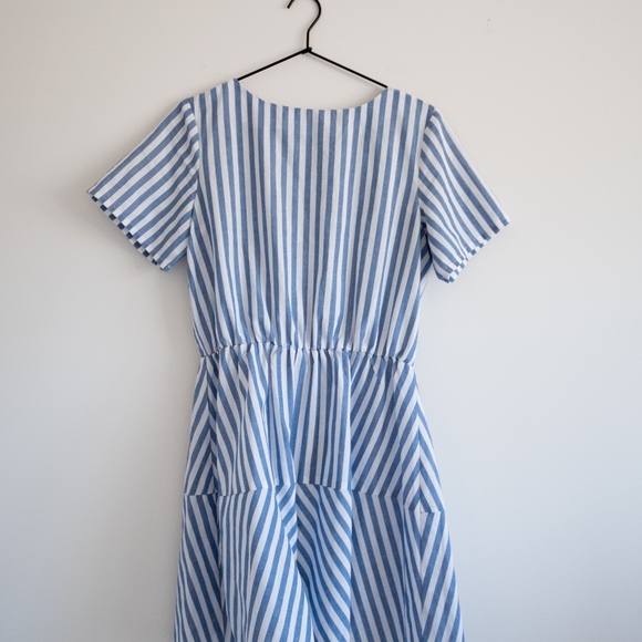 Atmos & Here Striped Linen Dress - Picture 2 of 6